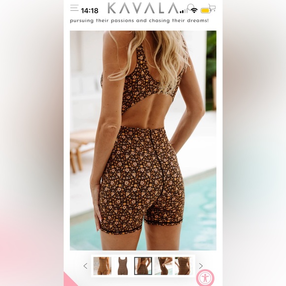 Kavala Collective Botanica Noir Paros Onesie - Picture 9 of 10